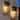 2 Pack Metal 1-Light Clear Glass Outdoor Wall Lighting Sconce