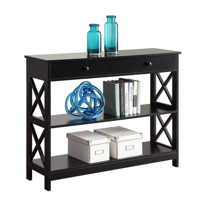 Convenience Concepts Oxford 1 Drawer Console Table with Shelves