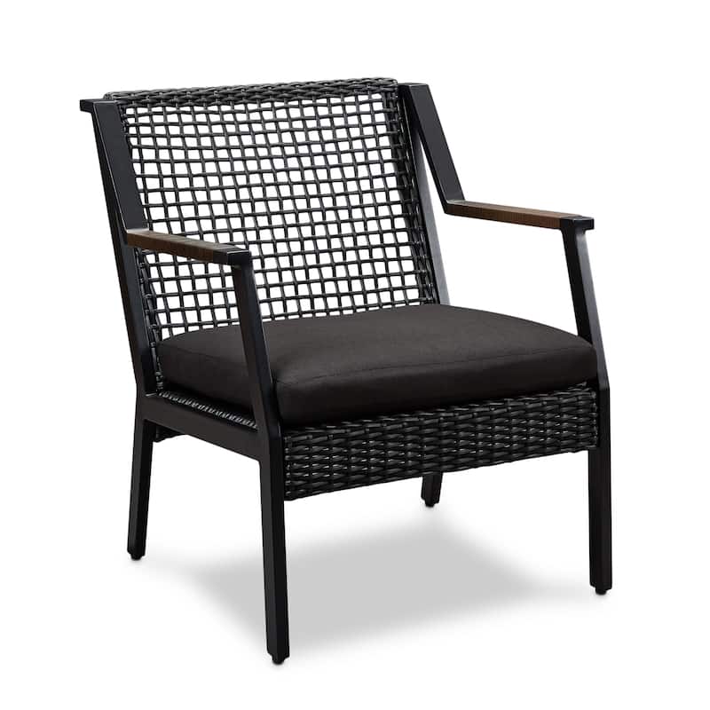 Calvin 25.25" Chair Set of two Black by Real Flame