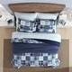 preview thumbnail 3 of 6, Nautica Mason Patchwork Reversible Cotton Navy Comforter Set