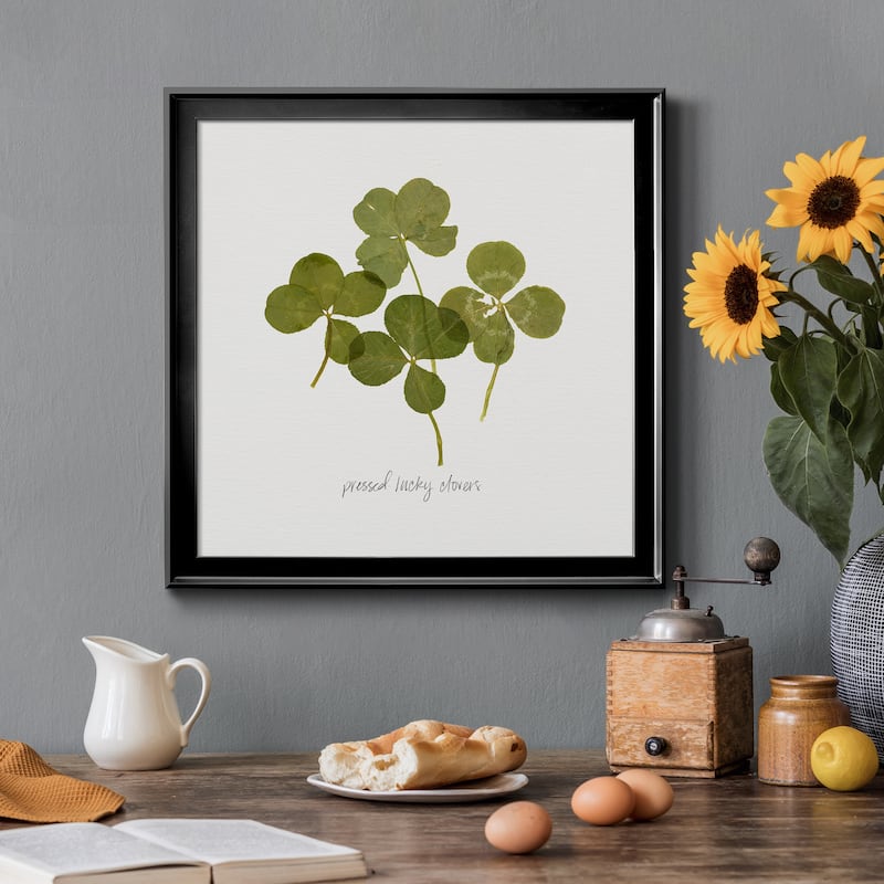 Pressed Clover I-Premium Framed Canvas - Ready to Hang
