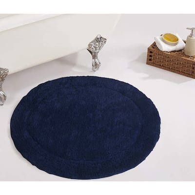 Home Weavers Bathroom Rug, Cotton Soft, Water Absorbent Bath Rug, Non Slip Shower Rug Machine Washable 30" Round