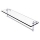 preview thumbnail 6 of 55, Allied Brass 16 Inch Glass Vanity Shelf with Integrated Towel Bar
