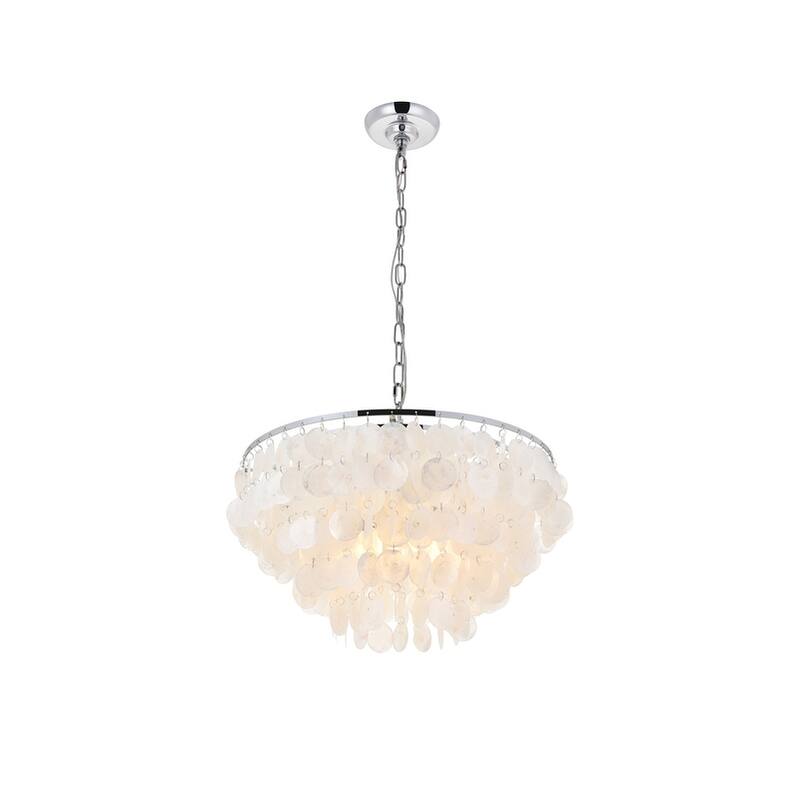 Selene 4-light Brass Ceiling Pendant Chandelier