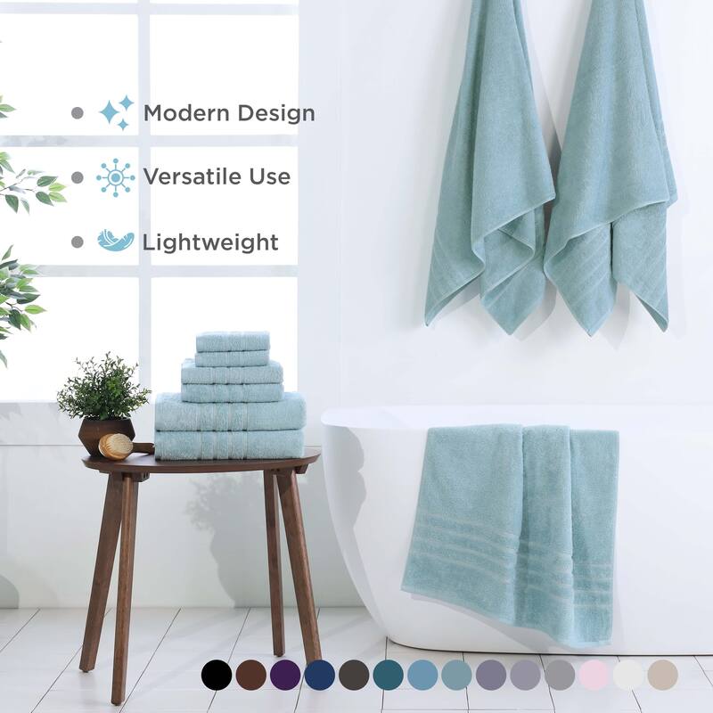 Martex Ultimate Performance Cotton Low-Lint Soft Absorbent Towel Set