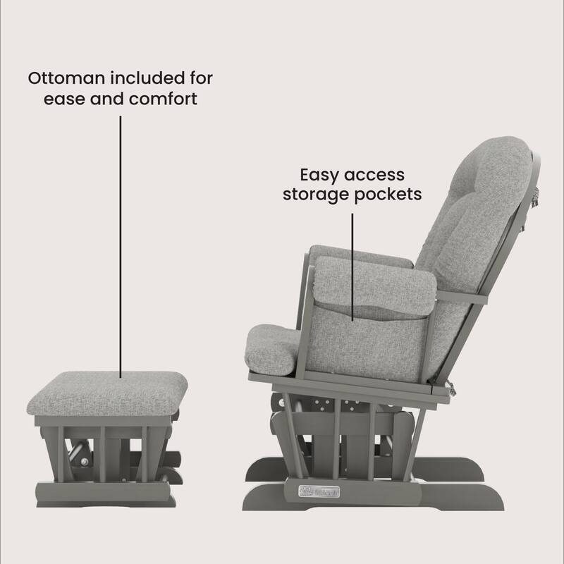 Child Craft Tranquil Glider Rocker and Ottoman Set