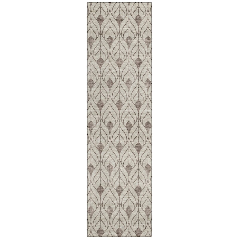 Machine Washable Indoor/ Outdoor Chantille Contempoary Geo Rug