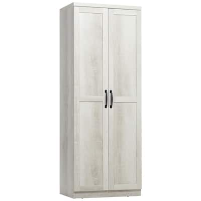 63" 2-Door Kitchen Pantry, Freestanding Storage Cabinet with 2 Adjustable Shelves
