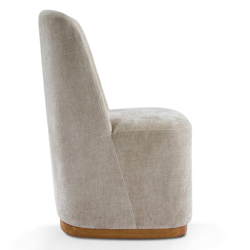 Christopher Knight Home - Modern Upholstered Rubber Wood Dining Chairs with High Back