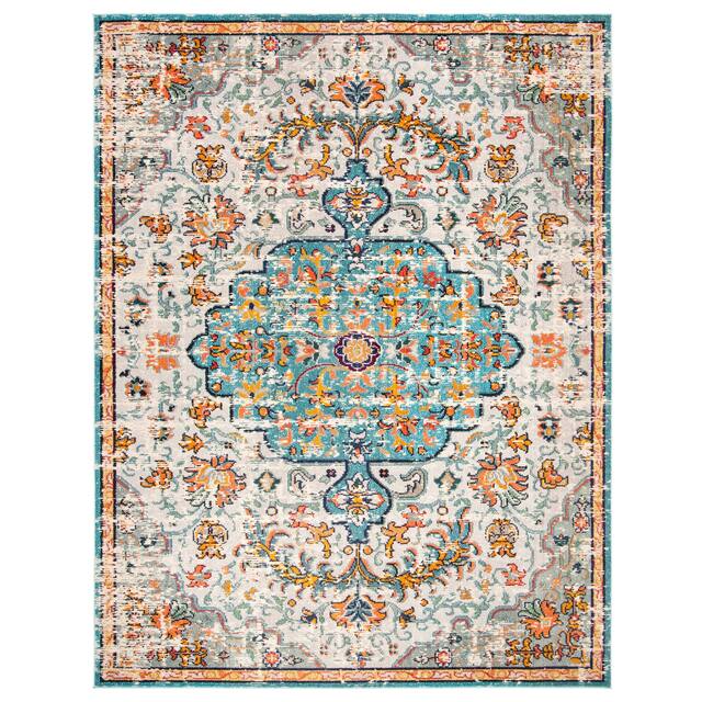 SAFAVIEH Madison Sabire Boho Medallion Distressed Rug