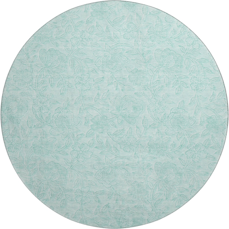 Premium Washable Super Soft Muted Floral Mayfield Rug