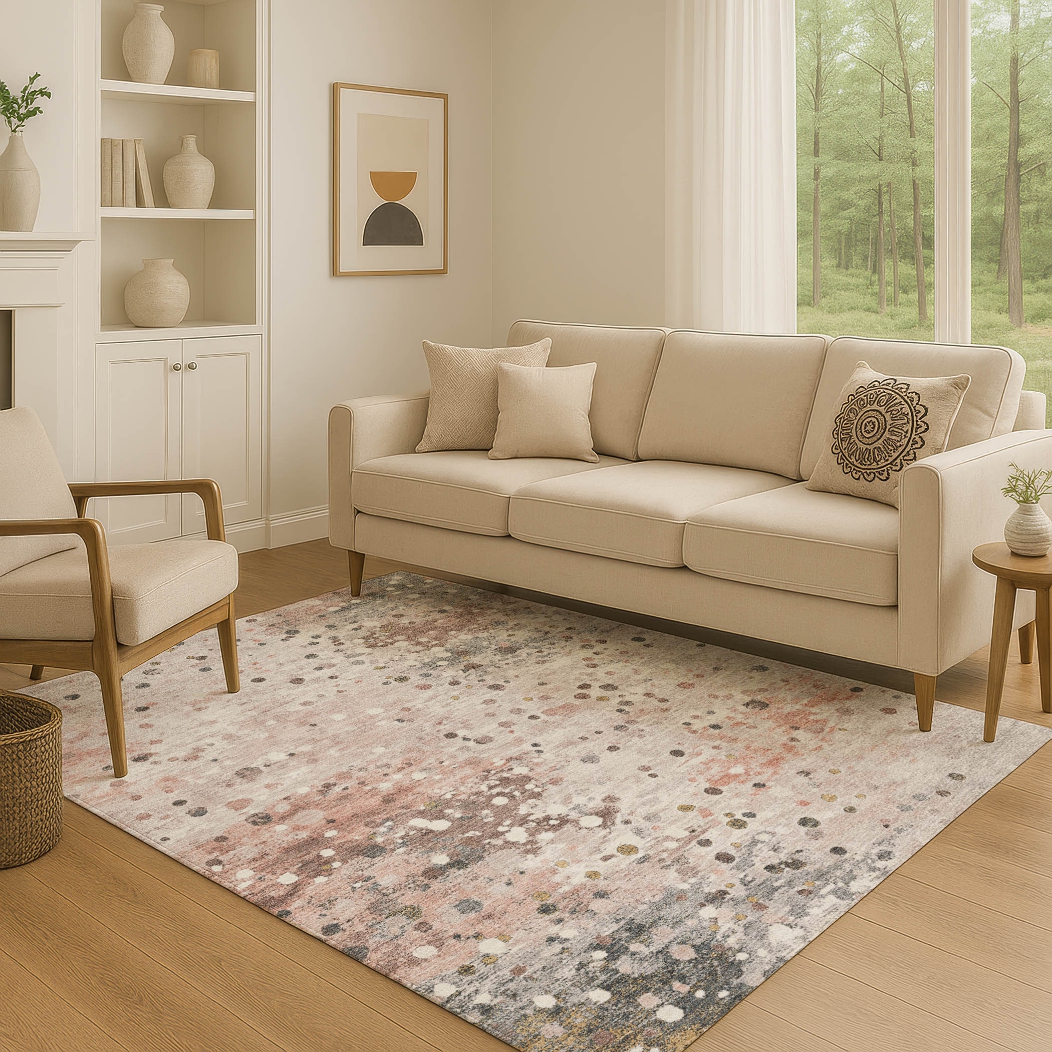 Premium Washable Super Soft Abstract Drip Mayfield Rug
