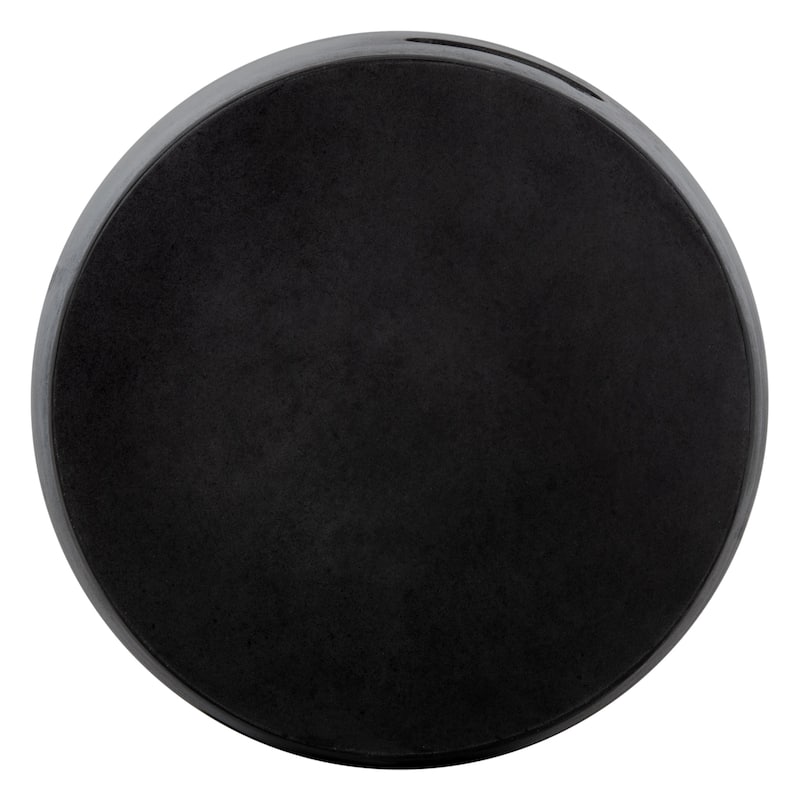 SAFAVIEH Hasmik Indoor/ Outdoor Modern Black Concrete Round Accent Table - 15.7" W x 15.7" L x 17.7" H - 16Wx16Dx18H