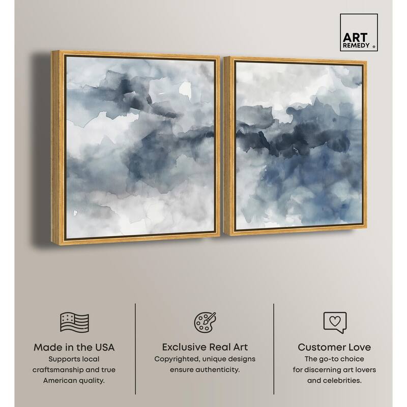 Calming Tides Canvas Set of 2 by Art Remedy