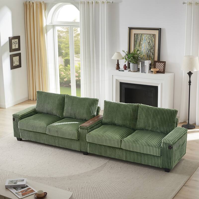 133inch 4-seater Corduroy Sofa Couch