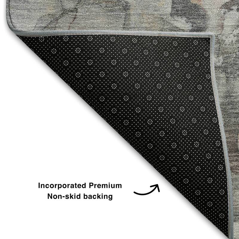 Premium Washable Super Soft Contemproary Rugged Mayfield Rug