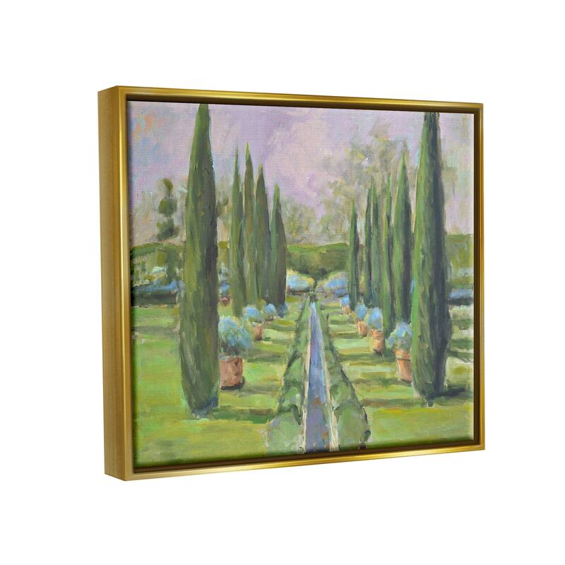 Stupell Elegant Manicured Gardens Landscaped Topiary Greenery Floater Frame, Design by Allayn Stevens
