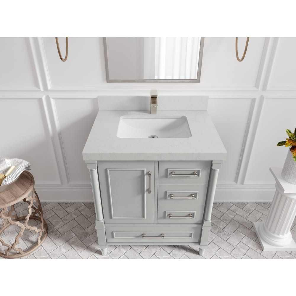 Willow Collections 30 in. W x 22 in. D Aberdeen Single Sink Bathroom Vanity with Countertop