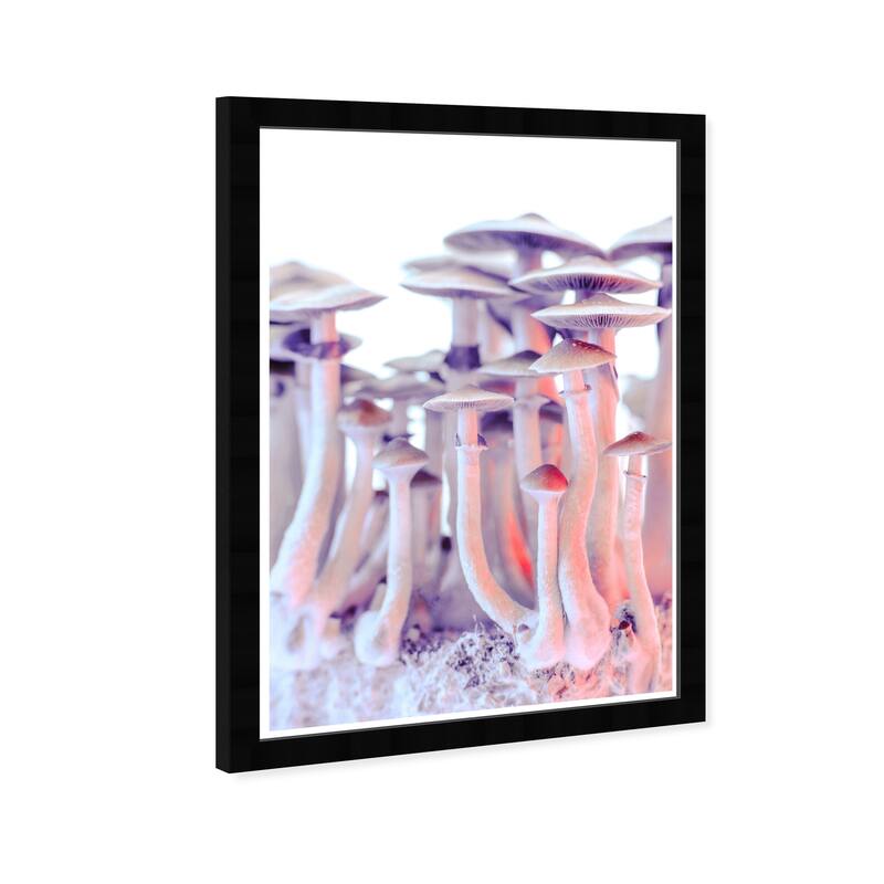 Wynwood Studio Prints Floral and Botanical Same Type Mushroom Pink and Light Pink Glam Wall Art Canvas Print