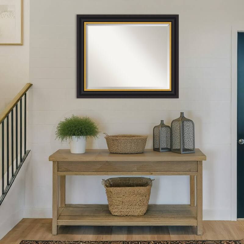 Sierra Beveled Wood Framed Wall Mirror