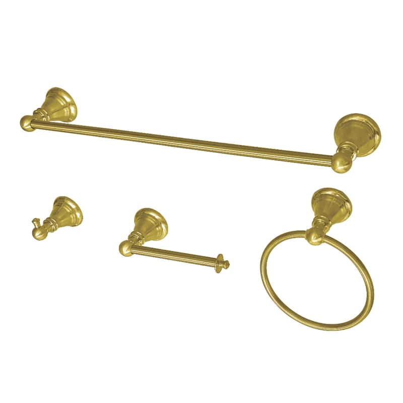 Kingston Brass American Classic 5-Piece Bathroom Hardware Set - Brushed Brass