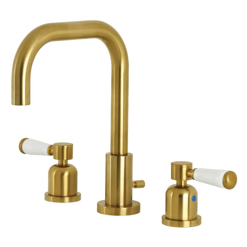 Paris 8 in. Widespread Bathroom Faucet - Brushed Brass