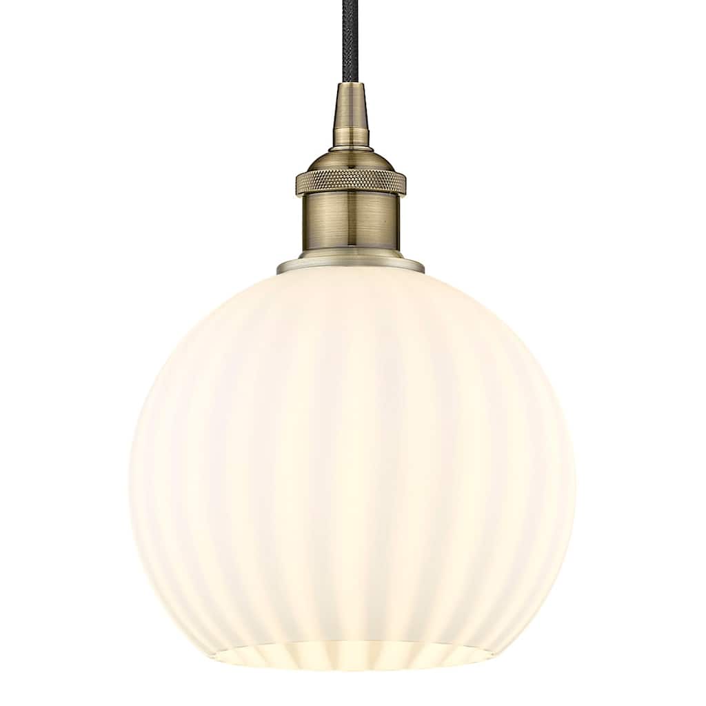 Innovations Lighting 616-1P 10 8 White Venetian Pendant White Venetian