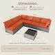 preview thumbnail 11 of 45, OVIOS 7-Piece Low Profile Deep Seat Wicker Outdoor Patio Furniture Set
