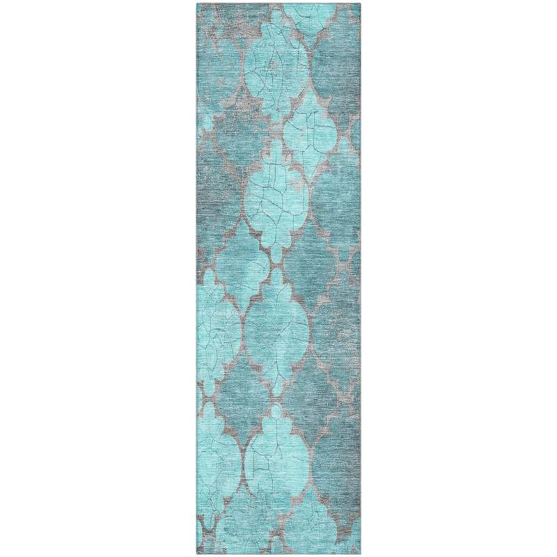 Premium Washable Super Soft Modern Trellis Mayfield Rug