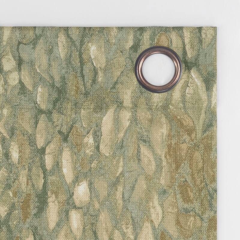 No. 918 Harlowe Abstract Geometric Semi-Sheer Grommet 1-Piece Curtain Panel, Single Panel