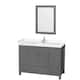 Option Dark Gray / Carrara Cultured Marble Top / Brushed