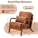 preview thumbnail 9 of 8, EROMMY Mid Century Modern Accent Chair, Upholstered Lounge Armchair with Solid Wood Frame and Cushion for Living Room
