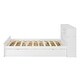 preview thumbnail 10 of 14, Full Size Bed with Trundle, USB Ports & Storage - Sleek White Finish