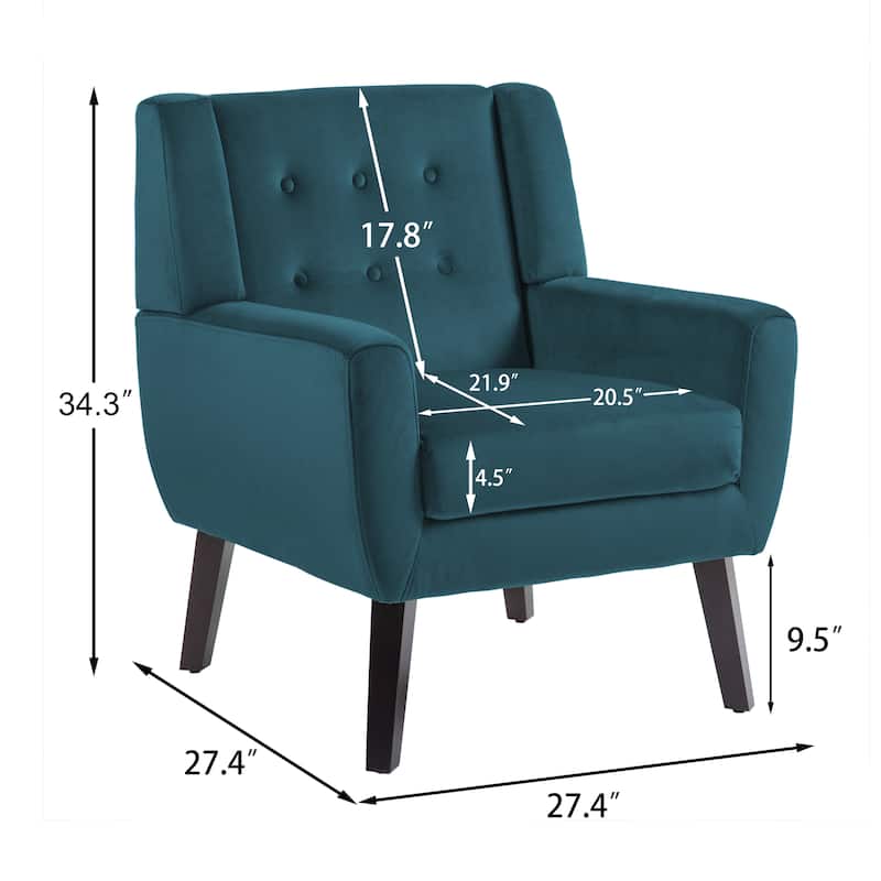 Velvet Upholstered Armchair Tufted Accent Chair On Sale Bed Bath