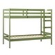 preview thumbnail 3 of 4, Modern Simple Solid Wood Twin Over Twin Bunk Bed