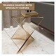 preview thumbnail 122 of 184, Randolph Indoor Side Table - Lightweight Triangular Design Accent End Table for Home Office Living Room and Bedroom, No Assembly