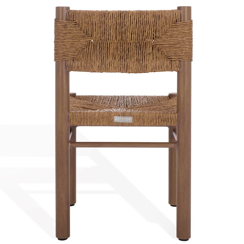 SAFAVIEH Couture Outdoor Patio Furniture Romona Dining Chair, Fully Assembled (Set of 2) - 18"W x 20"D x 32"H
