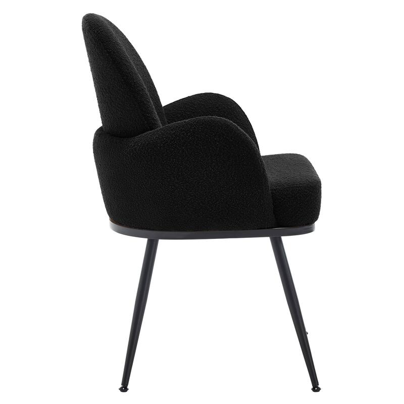 Fabric Upholstered Dining Chairs Set of 2/4 with Arms - 34.8"H x 23.2"W x 22.8"D