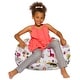 preview thumbnail 77 of 189, Kids Bean Bag Chair, Big Comfy Chair - Machine Washable Cover 27 Inches Medium - Canvas Jungle Animals on White
