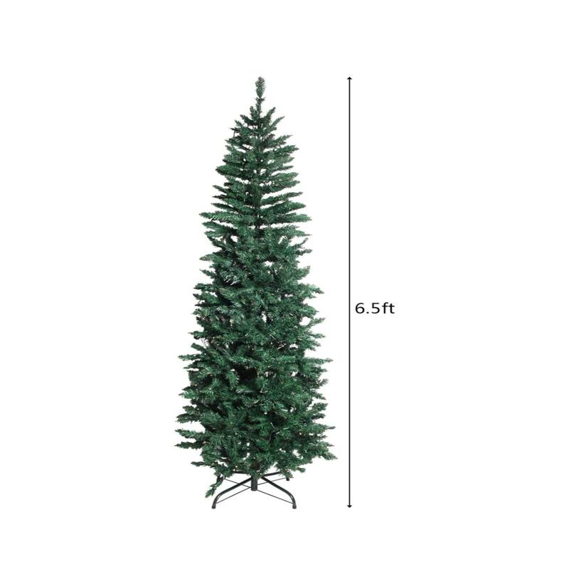 6.5ft 719 Branches Artificial Christmas Tree Green - N/A