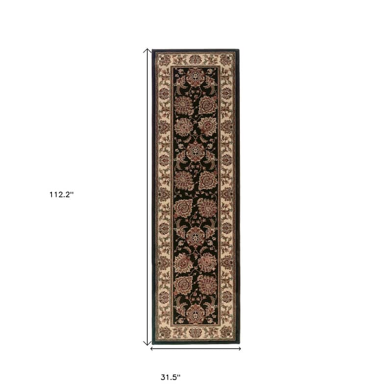 HomeRoots Oriental Traditional Runner Area Rug