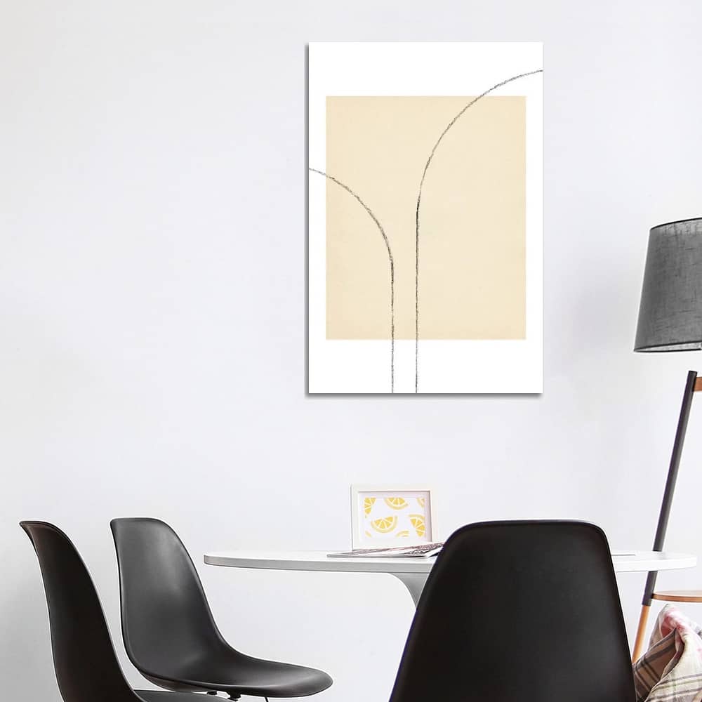 iCanvas "Minimalist Neutral Line Art III" by Whales Way Canvas Print