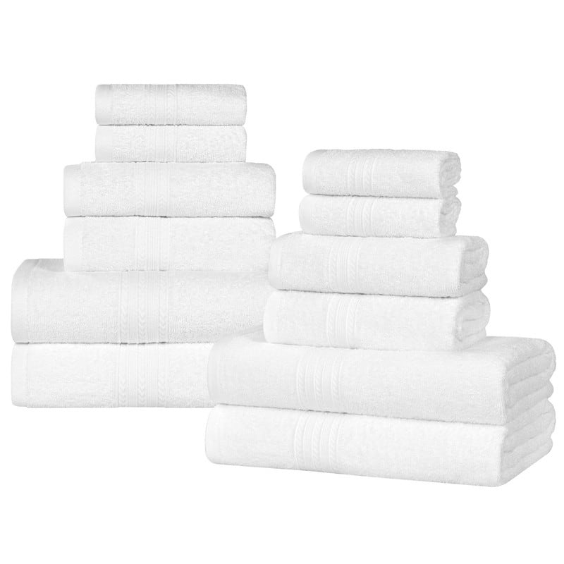 Superior Eco-Friendly Sustainable Cotton 12-Piece Bathroom Towel Set