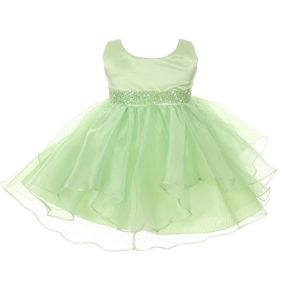 lime green flower girl dresses