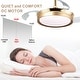 preview thumbnail 64 of 71, Bella Depot 36" Modern Retractable Ceiling Fan with Dimmable Led Light, Remote and APP Control 6-Speed Reversible DC Motor