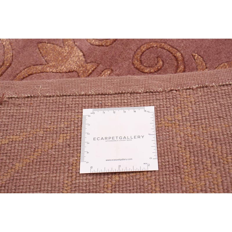 ECARPETGALLERY Hand-knotted Opulence Blush Silk, Wool Rug - 4'0 x 6'1