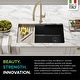 preview thumbnail 36 of 122, KRAUS Bellucci Workstation Undermount Granite Composite Kitchen Sink