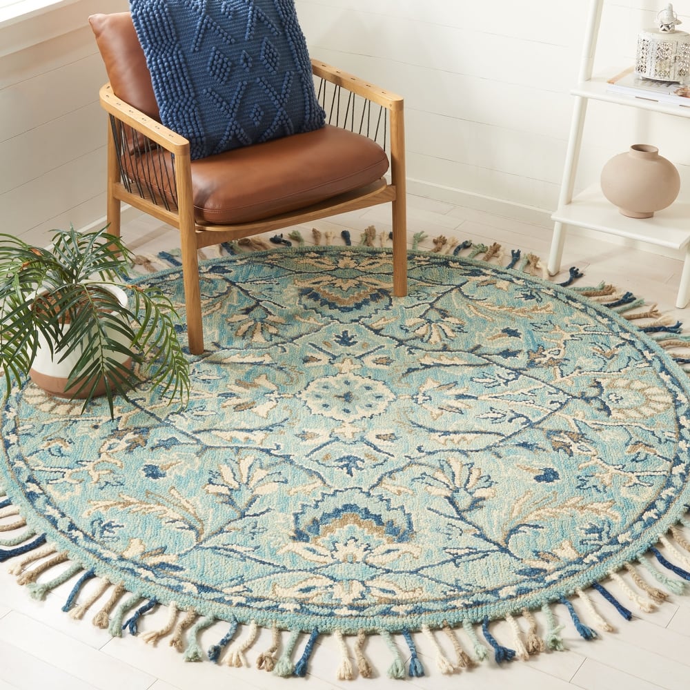 SAFAVIEH Handmade Blossom Souheila Modern Floral Wool Rug