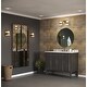preview thumbnail 2 of 9, Haven Collection Two-Light Vintage Brass Opal Glass Luxe Industrial Bath Light - 16 in x 6.75 in x 7 in