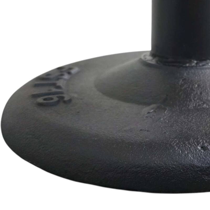 Gevy Counter Height Stool, Round Green Leather Seat with Black Iron Base